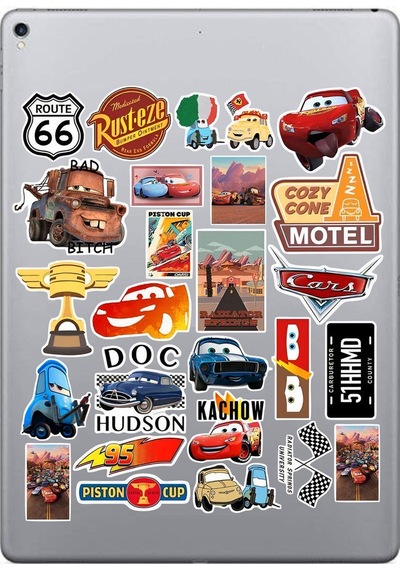 Cars & Arabalar Sticker Paketi Bullet Journal Defter Çıkartma Ajanda Laptop Etiket Diğer