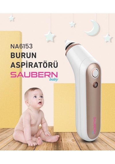 Saubern NA6153 Nasal Elektronik Burun Aspiratörü - Şarjlı Burun Vakum Makinesi