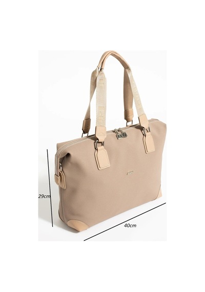 Just Polo Kadın El Ve Omuz Top Çantası Büyük Valiz Boy Mh6011mh Vizon