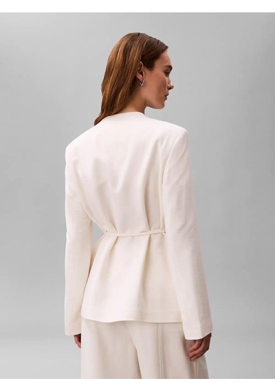 Calvin Klein Hvy Textured Shıne B, Yas, Xxs Krem Kadın Ceket