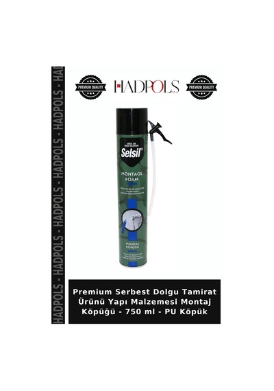 Premium Serbest Dolgu Tamirat Ürünü Yapı Malzemesi Montaj Köpüğü - 750 Ml - Pu Köpük