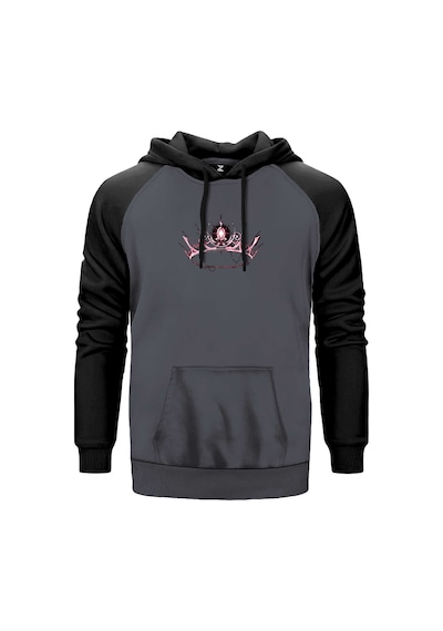 Blackpink Queens Gri Renk Reglan Kol Sweatshirt Gri