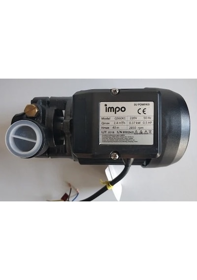 İrka Qb60 Hidromatlı Hidrofor - 0,5 Hp - 2kat/2daire - İmpo Pompalı