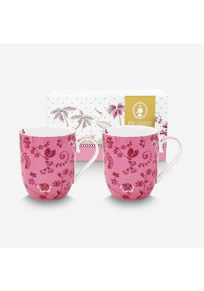Pembe Porselen Kupa Seti 145 Ml