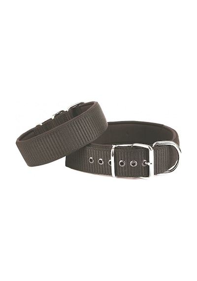 Doggie Konforlu Dokuma El Yapımı Köpek Boyun Tasması 5x55-65cm Siyah