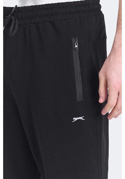 Slazenger Ognen I Erkek Fermuar Cepli Siyah Eşofman Altı Siyah