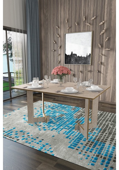 Asra Trend Yemek Masası YM-02 %100 MDF Modern Mutfak Masası Salon Masası Sidon