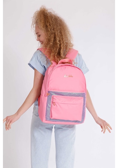 Kaukko Magical Sırt Çantası Simli-Roze K1353