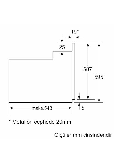 Bosch Serie 2 HBF011BR0T 71 LT Ankastre Fırın