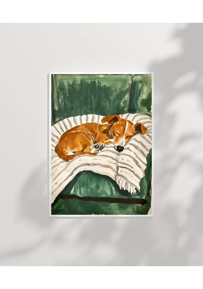 Çerçevesiz Poster Minik Dostun Dinlenişi
