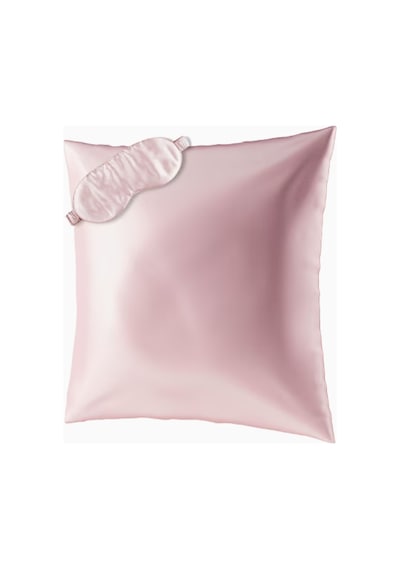 Aılorıa Beauty Sleep Seti, 100% Dut Ipeği Yastık Kılıfı 80x80 Ve Göz Maskesi Pembe