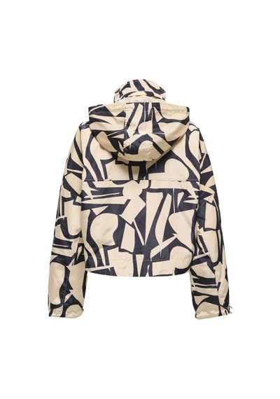 Only Onlbetty Bat Sleeve Kadın Desenli Ceket Oversize Bej