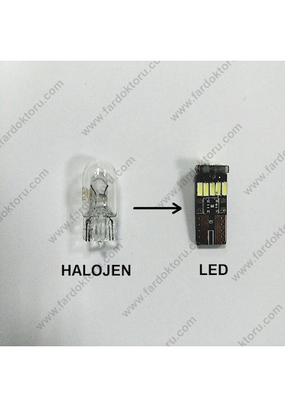Fardoktoru Toyota Corolla Uyumlu Beyaz Led Iç Aydinlatma Ampul Seti