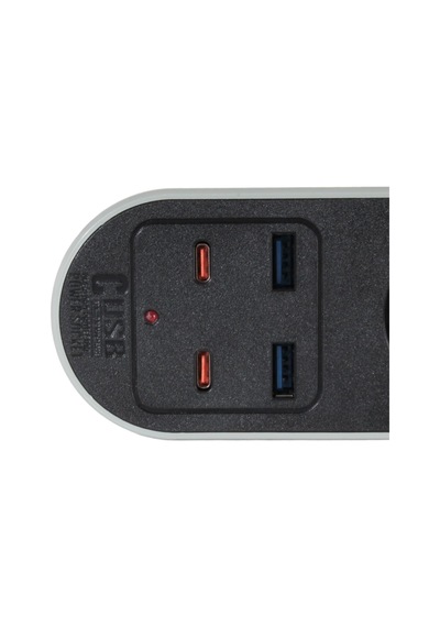 Ars 2 USB 2 Type C Girişli Akım Korumalı 2 Metre 3'lü Priz