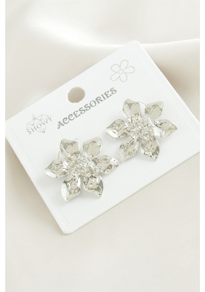 Çiçek Metal Küpe Çok Renkli 45072300