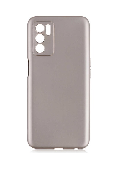Noktaks - Oppo Uyumlu Oppo A16 - Kılıf Mat Renkli Esnek Premier Silikon Kapak - Gold