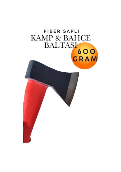 Fiber Saplı Kamp Baltası 600 Gr Profesyonel Nacak Kampçı El Baltası Odun Yarma Budama Kesme Doğrama Doğa Avcılık Outdoor Ekipmanları Ergonomik Kaymaz Fiberglas Saplı Mini Hafif Balta Takımı 600gr