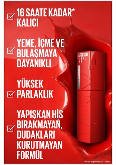 Super Stay Vinyl Ink Uzun Süre Kalıcı Likit Parlak Ruj 35 Cheeky 05