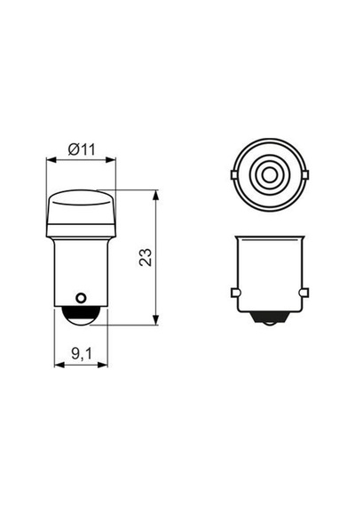 BOSCH 12V 53 LED AMPUL BA9s 6000K (2 AD)