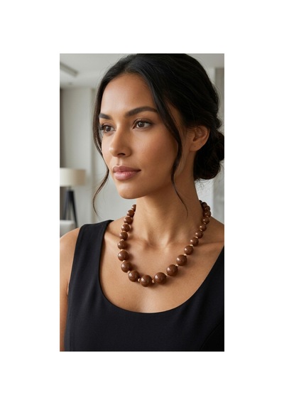 Doğal Taş Görünümlü Tasarım Pinterest Kolye Altın - 903041210 Altın