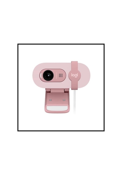 Logıtech 960-001623, Brıo 100 Wcm V-u0072, Full Hd, Dahili Mikrofonlu, Rose Webcam
