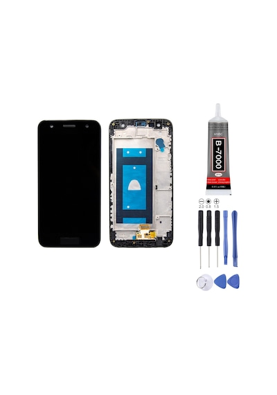 Lg M320g X Power 2 Uyumlu Lcd Ekran Çıtalı Siyah + Montaj Kiti