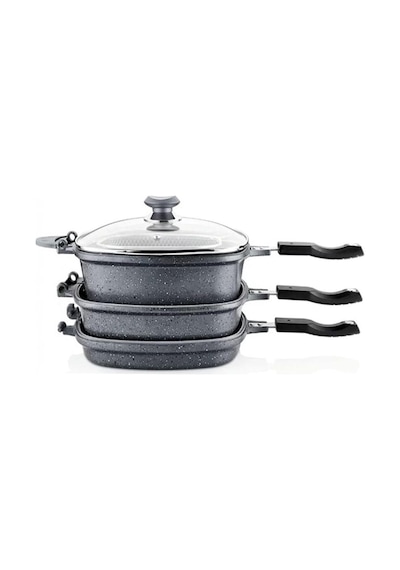 Tr Granit Multi Cooker Çok Amaçli Tencere Tava Seti Diğer