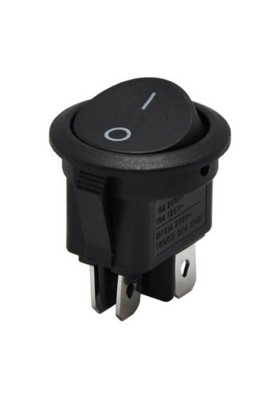Yuvarlak Işıksız On-off Anahtar 4 Pinli Yuvarlak Işıksız Kalıcılı Switch 5 Adet