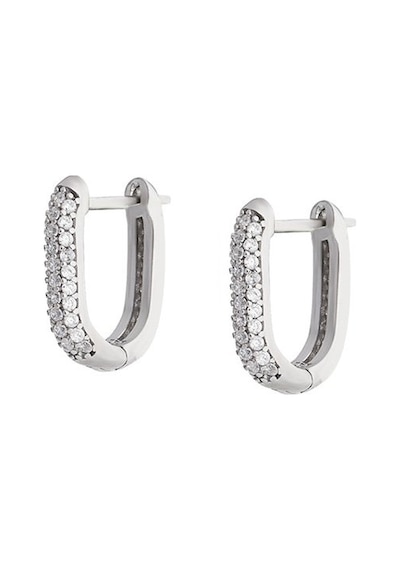 Gümüşhediyeal Starlight Diamond Mikro Zirkon Taşlı "U" Tasarım 925 Ayar Gümüş K