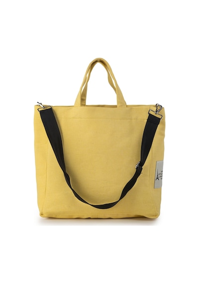 Icone Sarı The Icone Bag Paris İşlemeli Tote Kadın Kol Çantası Ve Omuz Çantası Sarı