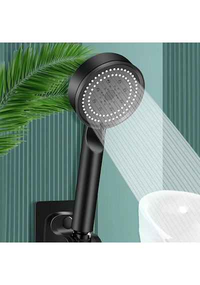 Turbo Pervaneli 5 Fonksiyonlu Duş Başlığı Duş Hortumu 150 Cm Ve Mafsal Set
