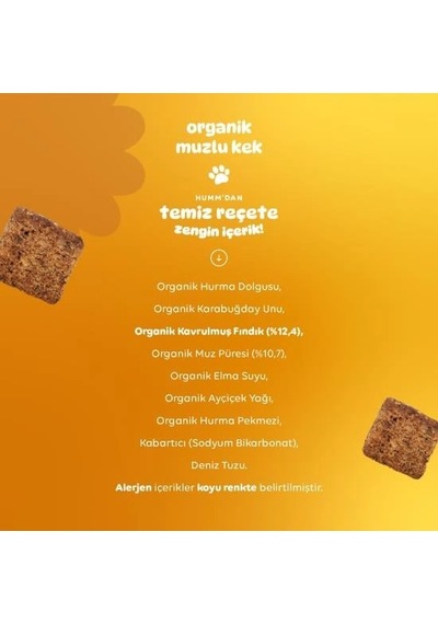 Mey İthalat Organik Glutensiz Vegan Muzlu Kek 30 Gr