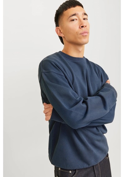 Jack & Jones Jjecharge Erkek Sweatshirt Indıgo