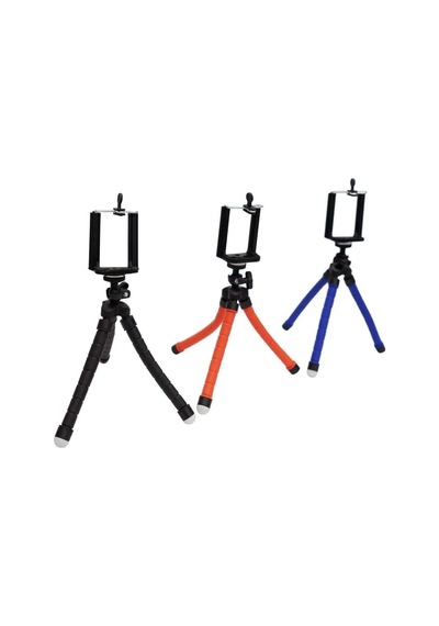 Ma Esnek Ahtapod Tripod Telefon Tutucu Kırmızı Standart
