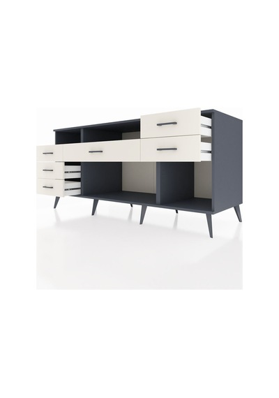 Kronos Konsol 2 Raflı 6 Çekmeceli 176x59x83 Antrasit-antrasit/aytaşı Antrasit/aytaşı Kronos Konsol 2 Raflı 6 Çekmeceli 176x59x83 Antrasit-antrasit/aytaşı Antrasit/aytaşı