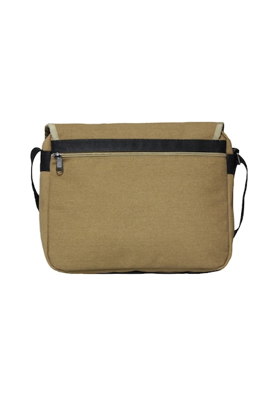 Strong Bag Unısex Kanvas Postacı Çantası Askılı Omuz Çantası Okul Çantası Körüklü Çapraz Çanta Pst02 Hardal Sarısı Hardal Sarısı