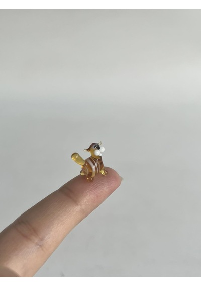 El Yapımı Mini Murano Cam Kedi Biblo A105-01