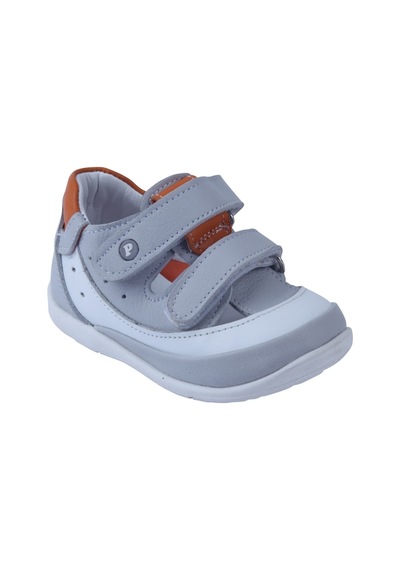 Angelokids Perlina 01105 Deri Ortopedik Destekli Ilk Adım Ayakkabısı 19-21 (416910949) Gri