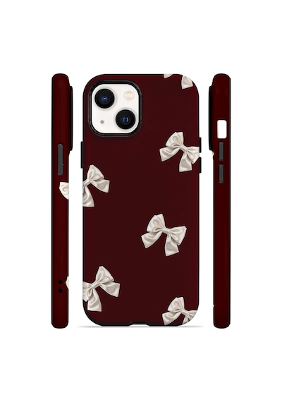 Velvoria Valestra Ivory Bow Scatter Apple iPhone Uyumlu 15 Darbe Korumalı Kılıf Valestra Select - Ivory Bow Scatter
