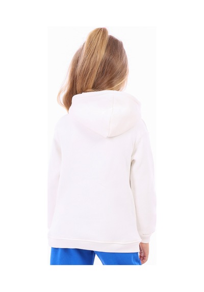 Toontoy Kids Toontoy Unisex Çocuk Nakışlı Sweatshirt Ekru