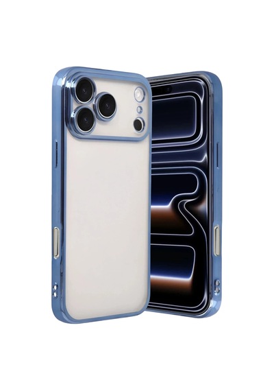 Newface Apple iPhone Uyumlu - 17 Pro Razer Lensli Silikon - Açık Mavi Belirtilmemiş