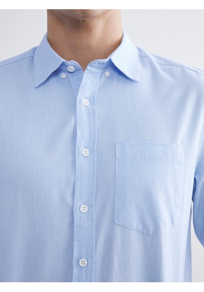 Lcwaıkıkı Classic Mavi Regular Fit Uzun Kollu Oxford Erkek Gömlek