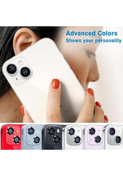 Ayrex 15 Pro Ve 15 Pro Max Uyumlu Kamera Lens Koruyucu Temperli Cam Kamera Koruyucu 9h Sertlik Hd Şeffaf Kamera Lens Ka