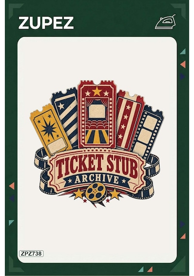 Zpz738 Ticket Stub Archive Ütüyle Uygulanabilir Transfer Baskı - 911529877
