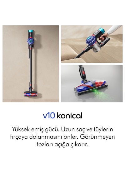 Dyson V10 Cyclone Konical Kablosuz Süpürge