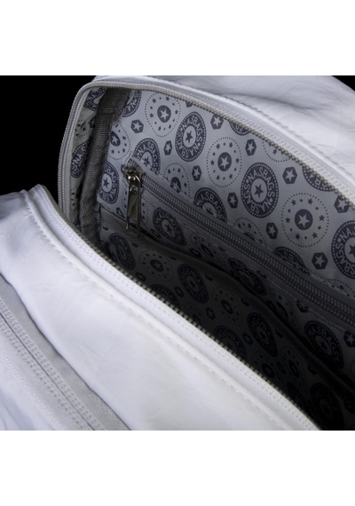 Nas Bag Kadın Çok Gözlü Hafif Su Geçirmez Unisex Water Proof Çanta Beyaz