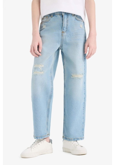 DeFacto Erkek Çocuk Wide Leg Geniş Paça Jean Pantolon D6844A825SMNM28