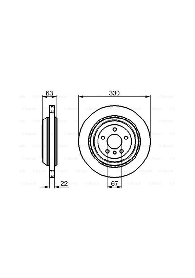 Mercedes Ml 164 Ml280Cdı 3.0 2005-2009 Bosch Arka Disk 2 Adet N11.2122