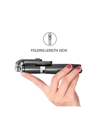 Bluetooth Kumandalı Led Işıklı 360 Derece Dönebilen Mini Selfie Stick Telefon Tutucu Kumandalı Öz