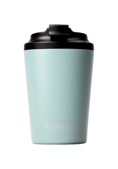 Made By Fressko Camino Yeniden Kullanılabilir Kahve Bardağı, Yalıtımlı Termal Kupa, 340 Ml, Açık Mavi